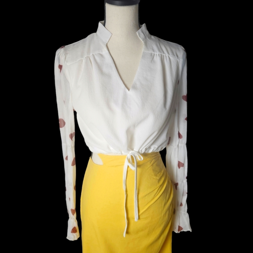Heart Sleeve Blouse